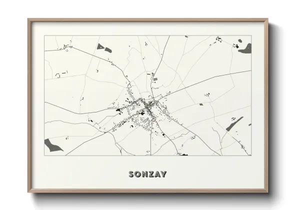 Une affiche de carte sur Sonzay