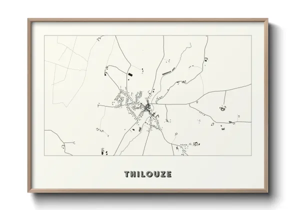 Une affiche de carte sur Thilouze