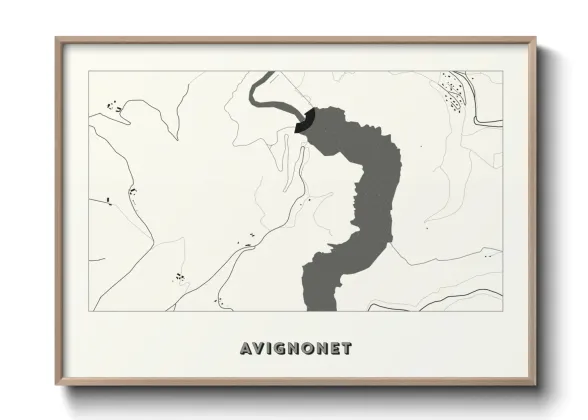 Une affiche de carte sur Avignonet