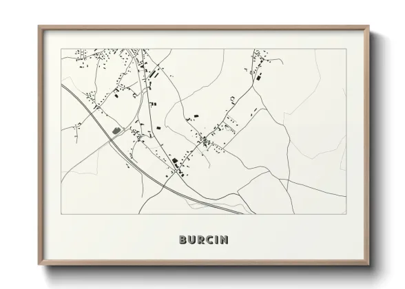 Une affiche de carte sur Burcin