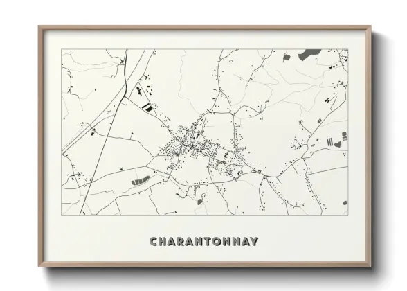 Une affiche de carte sur Charantonnay