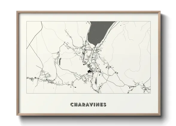 Une affiche de carte sur Charavines