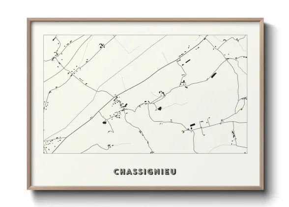 Une affiche de carte sur Chassignieu