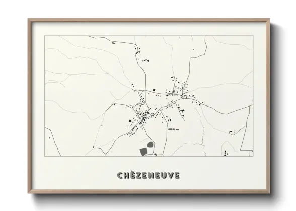 Une affiche de carte sur Chèzeneuve