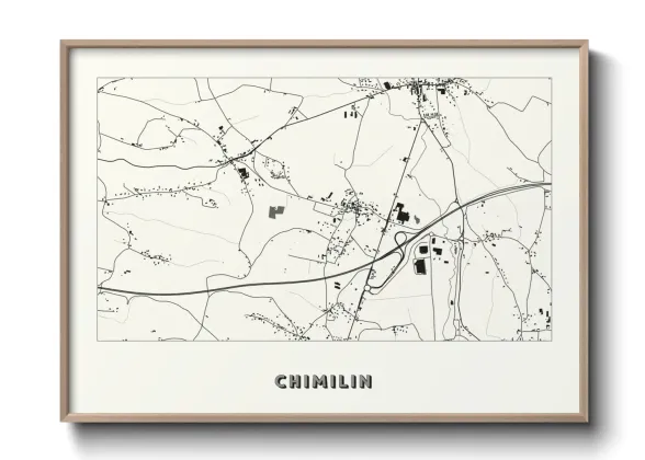 Une affiche de carte sur Chimilin