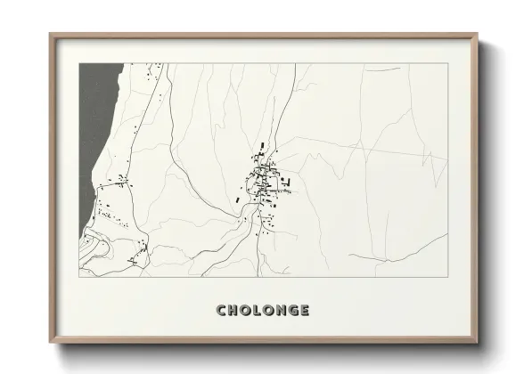 Une affiche de carte sur Cholonge