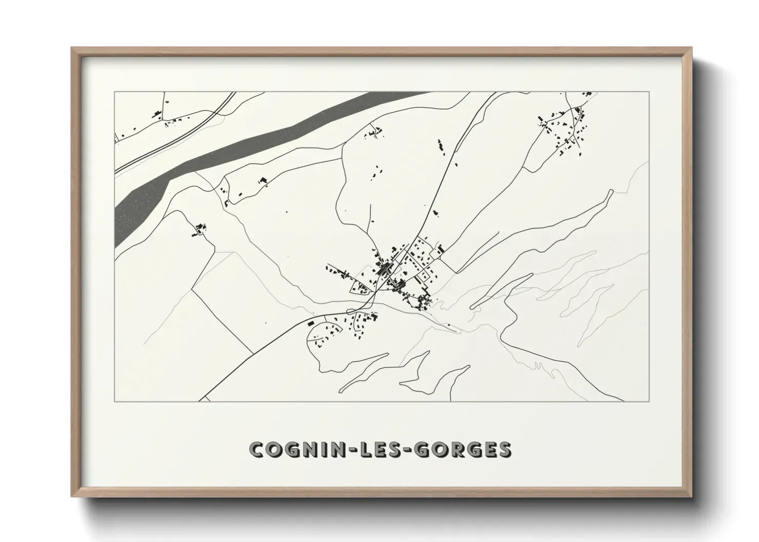 Un poster carteCognin-les-Gorges