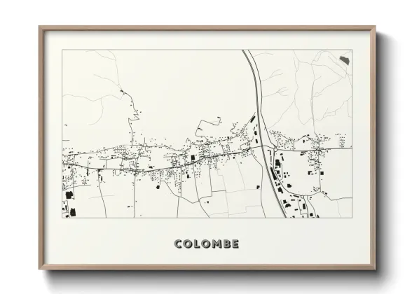 Une affiche de carte sur Colombe