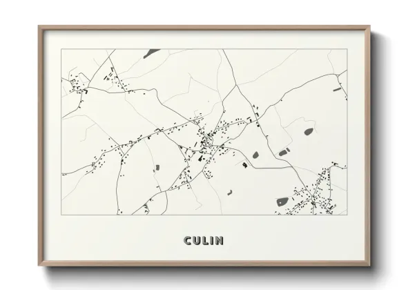 Une affiche de carte sur Culin