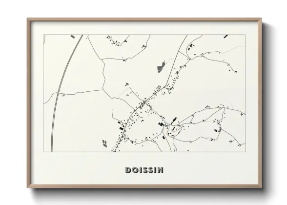 Une affiche de carte sur Doissin