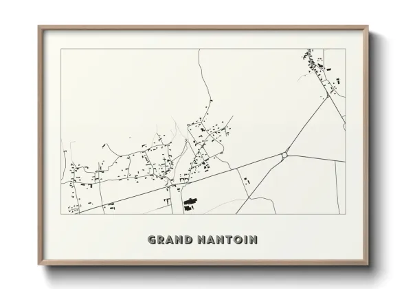 Une affiche de carte sur Grand Nantoin
