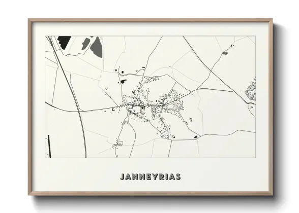 Une affiche de carte sur Janneyrias