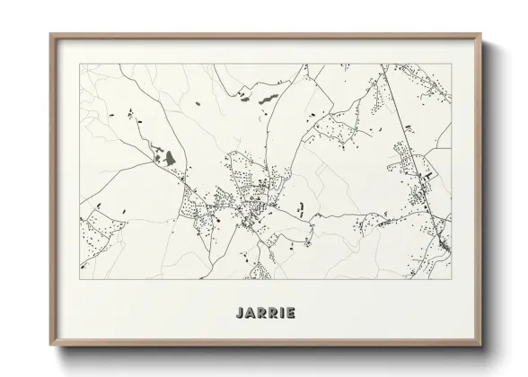 Une affiche de carte sur Jarrie