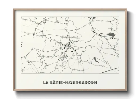 Une affiche de carte sur La Bâtie-Montgascon
