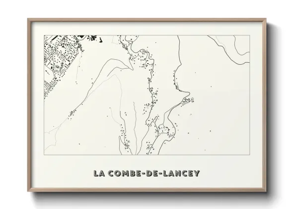 Une affiche de carte sur La Combe-de-Lancey