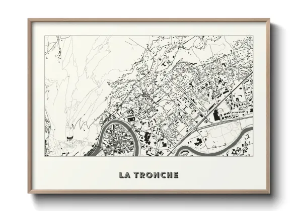 Une affiche de carte sur La Tronche