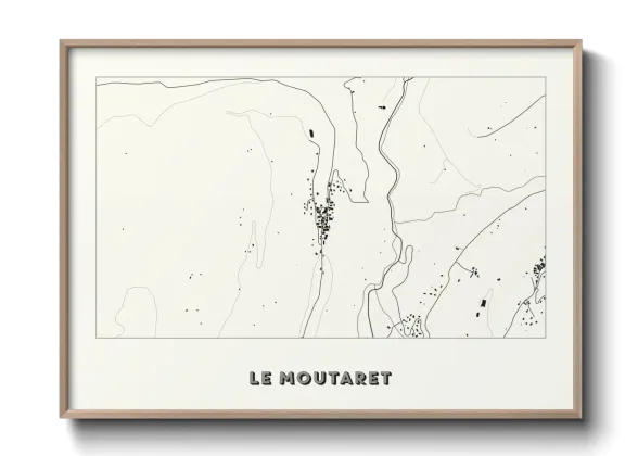 Une affiche de carte sur Le Moutaret