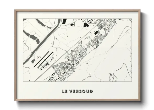 Une affiche de carte sur Le Versoud