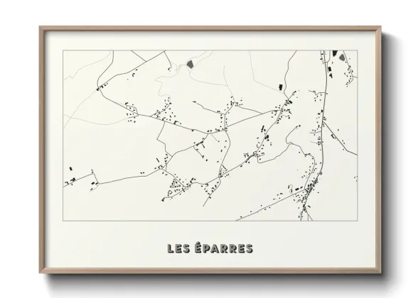 Une affiche de carte sur Les Éparres