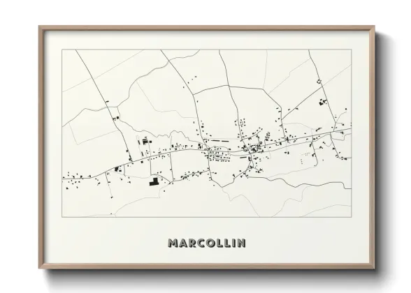 Une affiche de carte sur Marcollin