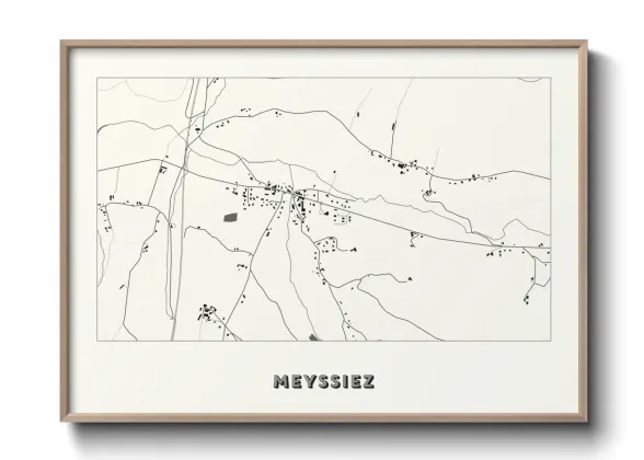 Une affiche de carte sur Meyssiez