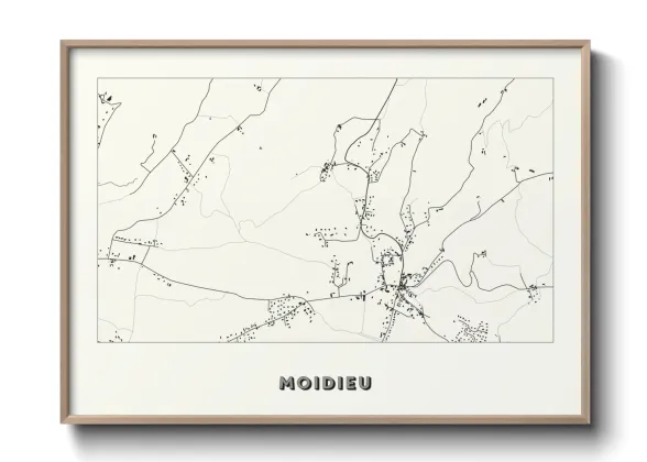 Une affiche de carte sur Moidieu