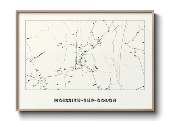 Une affiche de carte sur Moissieu-sur-Dolon