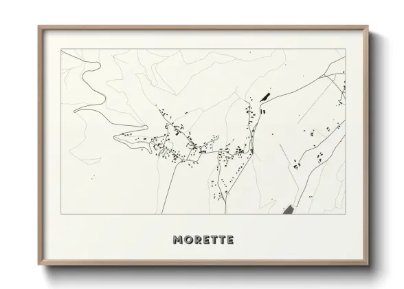 Une affiche de carte sur Morette