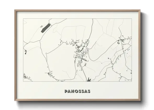 Une affiche de carte sur Panossas