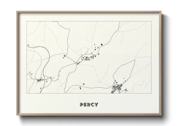 Une affiche de carte sur Percy