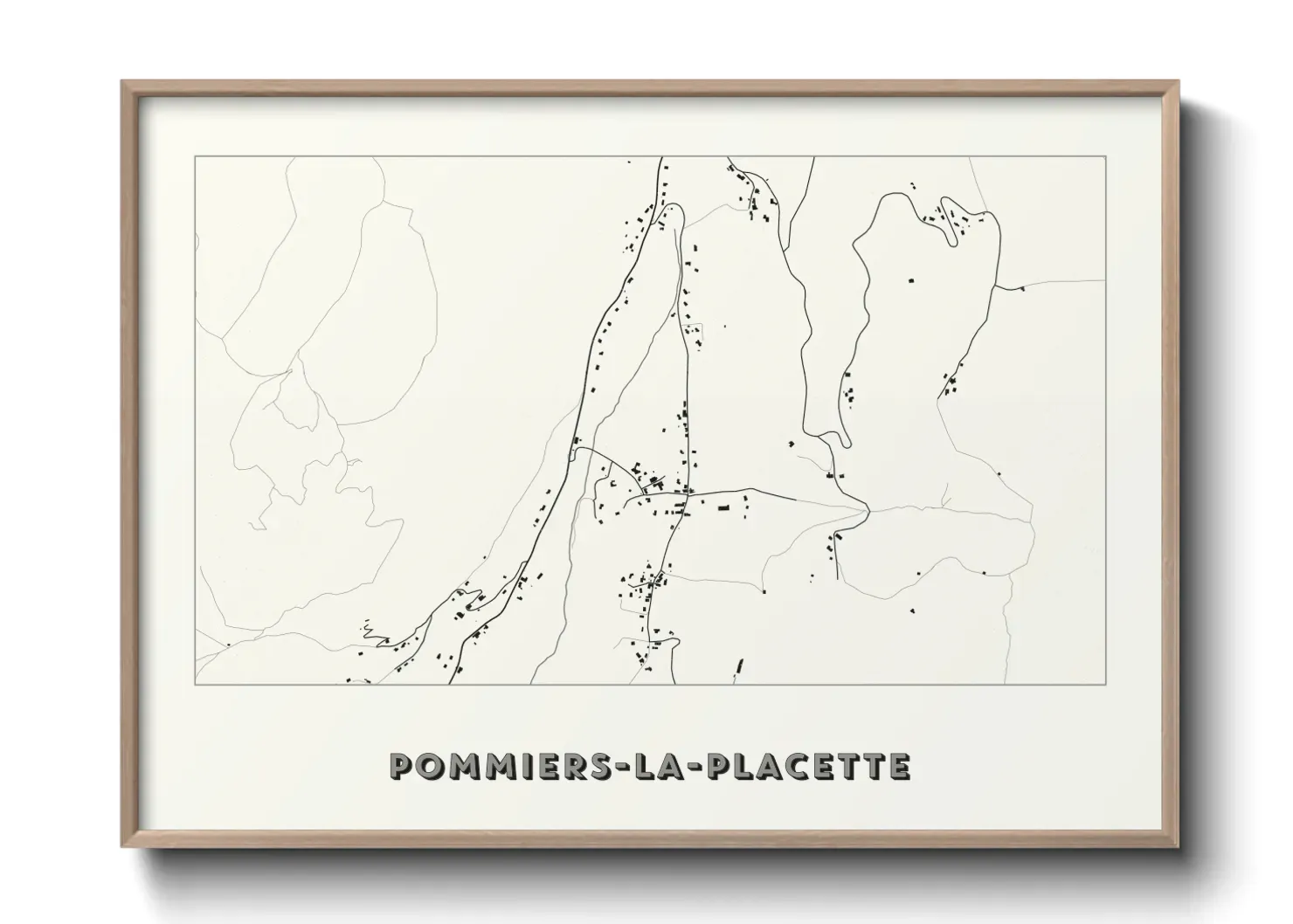 Un poster cartePommiers-la-Placette