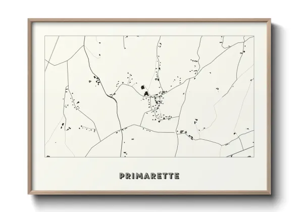 Une affiche de carte sur Primarette