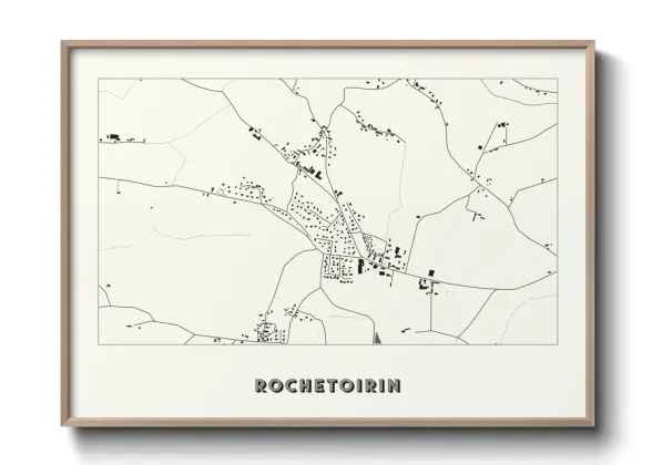 Une affiche de carte sur Rochetoirin