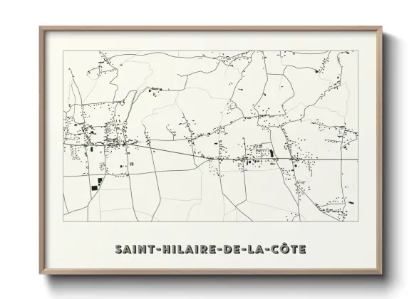 Une affiche de carte sur Saint-Hilaire-de-la-Côte