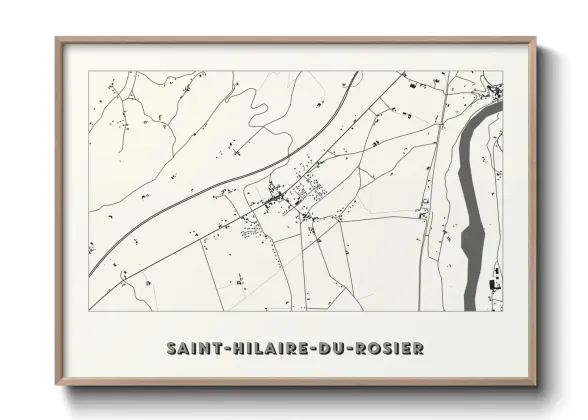 Une affiche de carte sur Saint-Hilaire-du-Rosier