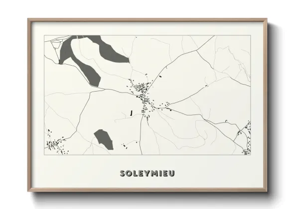 Une affiche de carte sur Soleymieu