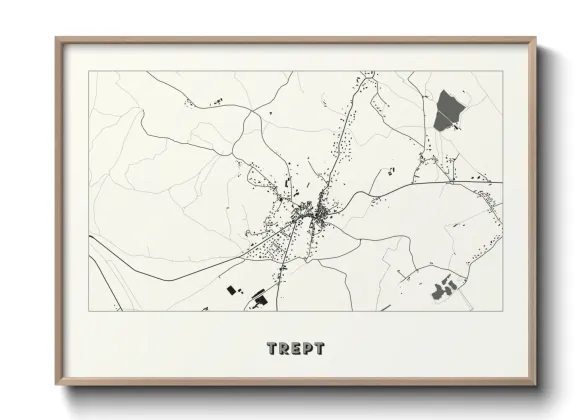 Une affiche de carte sur Trept