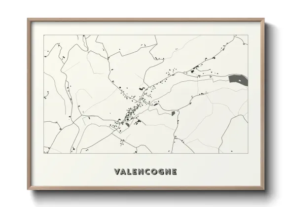 Une affiche de carte sur Valencogne