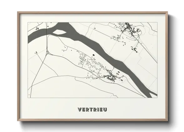 Une affiche de carte sur Vertrieu