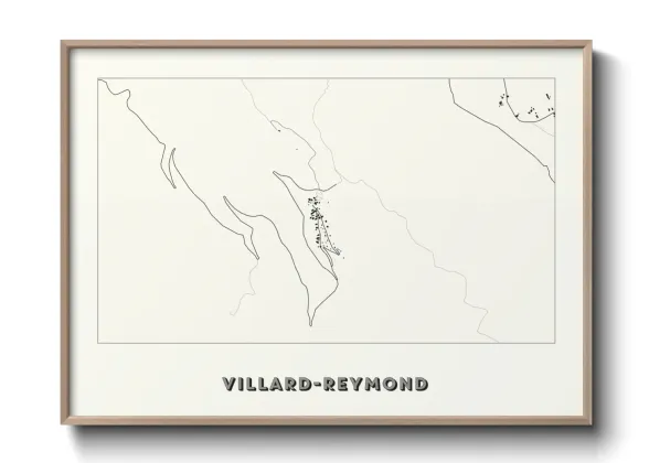 Une affiche de carte sur Villard-Reymond