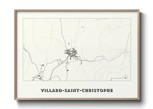 Une affiche de carte sur Villard-Saint-Christophe