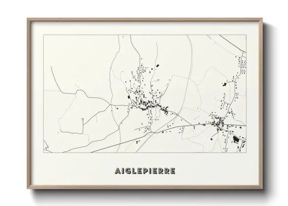 Une affiche de carte sur Aiglepierre