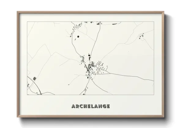 Une affiche de carte sur Archelange