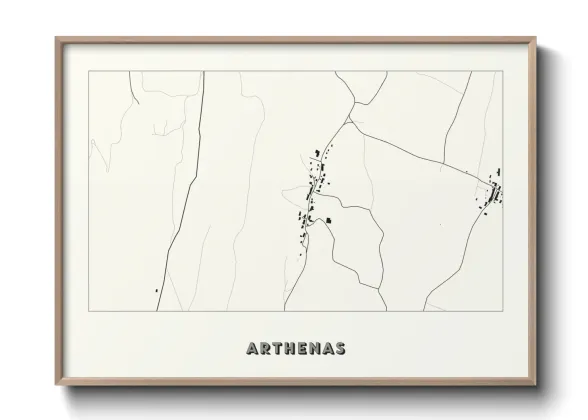 Une affiche de carte sur Arthenas