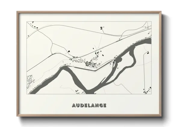 Une affiche de carte sur Audelange