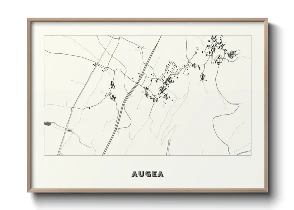 Une affiche de carte sur Augea