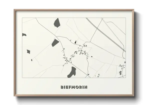 Une affiche de carte sur Biefmorin