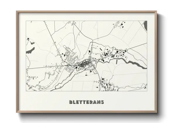 Une affiche de carte sur Bletterans