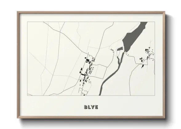 Une affiche de carte sur Blye