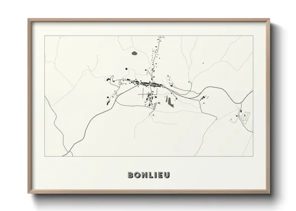 Une affiche de carte sur Bonlieu